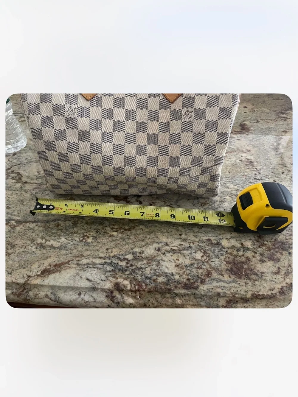 Louis Vuitton Damier Azur Speedy 30 in Cream and Tan